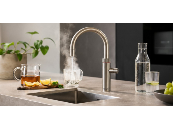 Quooker Wasserhahn - Kochendes, gekühltes, stilles &amp; sprudelndes Wasser aus einem Hahn - Quooker Wasserhahn - Kochendes, Sprudelndes &amp; Kühles Wasser