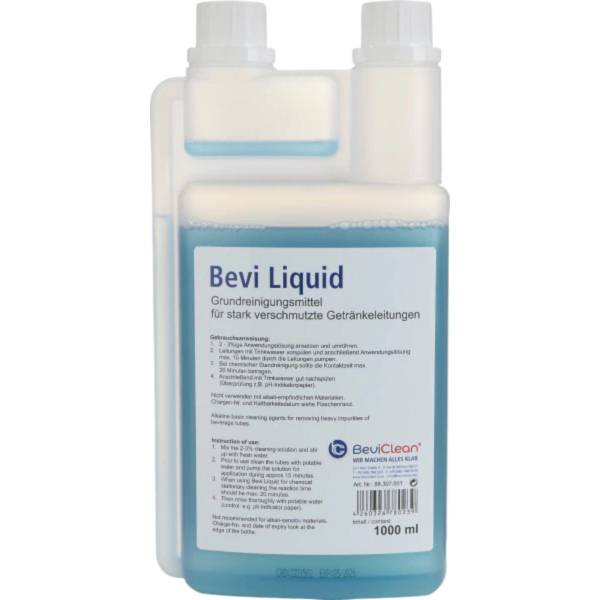 Alkalisches Grundreinigungsmittel Bevi Liquid Reinigung Schankanlage 1 Liter