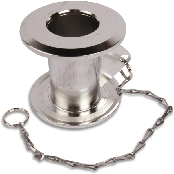 Micro Matic Reinigungsadapter Edelstahl doppelt für 2x KEG Zapfköpfe Flach Typ A