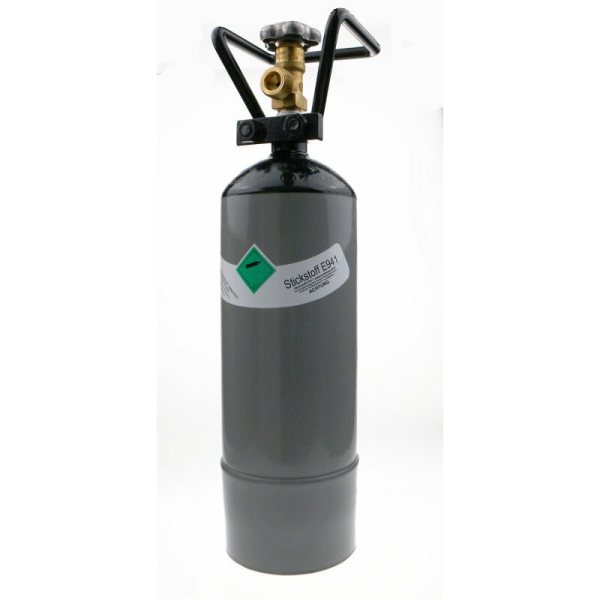 Stickstoff Flasche mit Füllung 2 Liter gefüllt & Fabrikneu