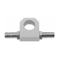 Hahnkühlplatte Messing vernickelt mit Tüllen 7mm