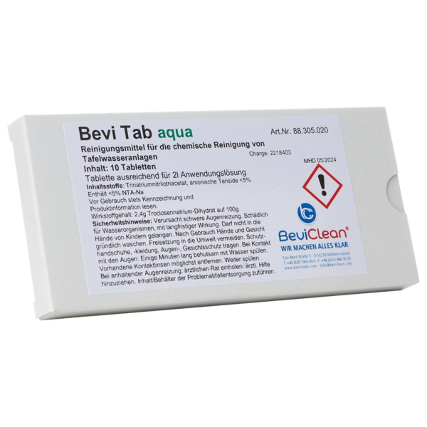 Reinigungs- und Desinfektionstabs - Bevi Tab Aqua farbig