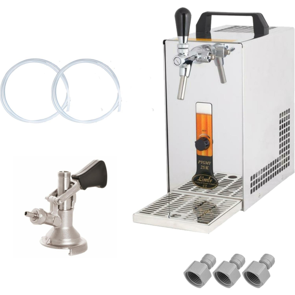 Bierkühler Zapfanlage Bierzapfanlage mit Membranpumpe & KEG Kombi - 35 Liter/h