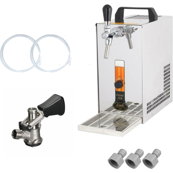 Bierkühler Zapfanlage Bierzapfanlage mit Membranpumpe & KEG Köpi - 35 Liter/h