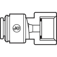 Aufschraubverbinder - Rohr 8 mm - Gewinde BSP 3/4 Zoll Flach - John Guest