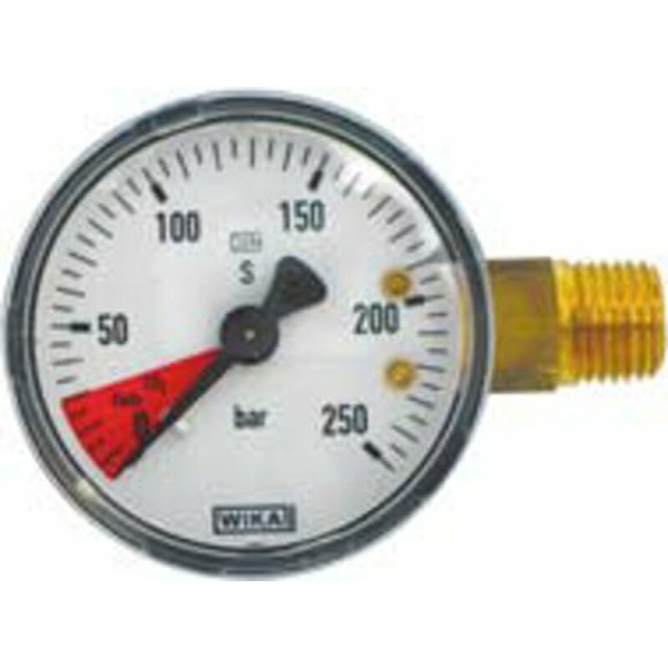 Manometer Inhaltsmanometer 50mm mit 1/4 Zoll Gewinde für CO2 Kohlensäure