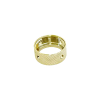 Geriffelte Überwurfmutter Rändelmutter Gold...