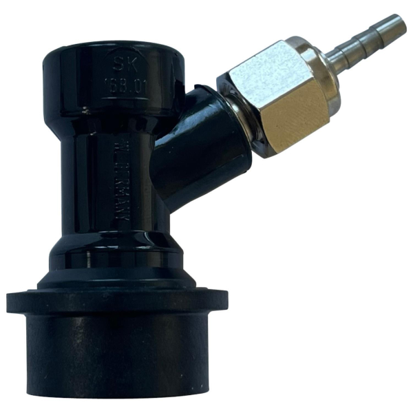 Steckkupplung schwarz NC KEG Getränke - 7/16 Zoll UNF - mit 7mm Tülle