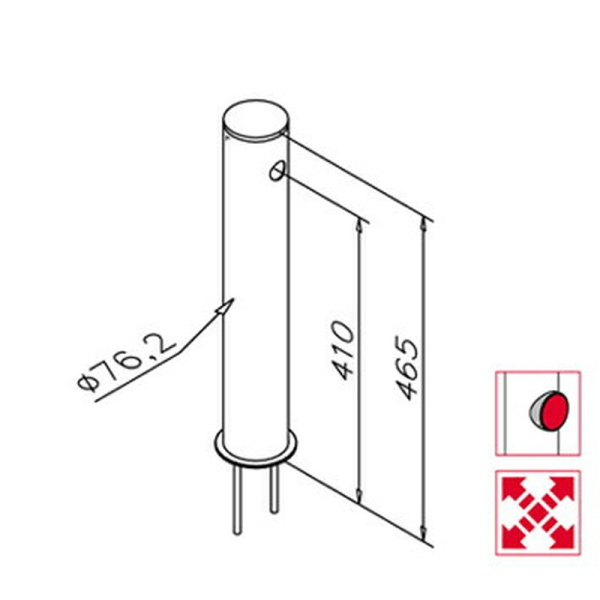 Schanksäule Rohrschanksäule 1-ltg Kupfer antik ohne Bierhahn & Schlauch