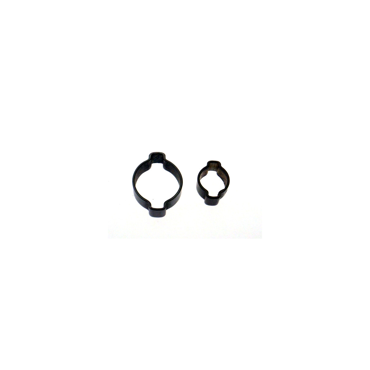 Schlauchschellen Edelstahl 2-Ohr-Klemmen für 4mm Schläuche - 100 Stüc