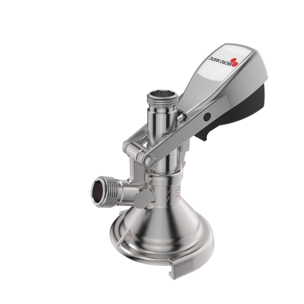 Micro Matic - KEG Zapfkopf zur Reihenschaltung - Typ M Anschluss Kombi M-System