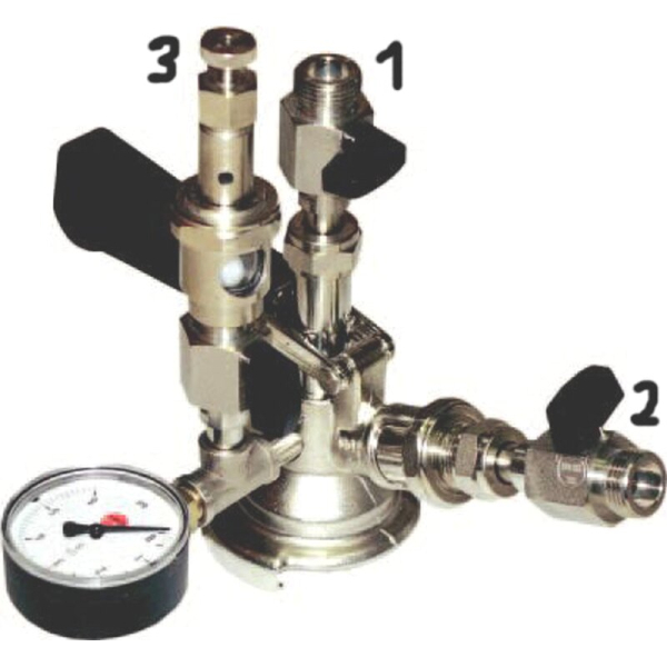 Füllzapfkopf für KEG-Fässer mit KEG Korb - Typ S