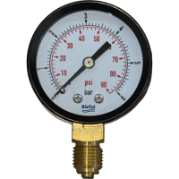 BieTal® Arbeitsmanometer Manometer 50mm mit 1/4 Zoll...