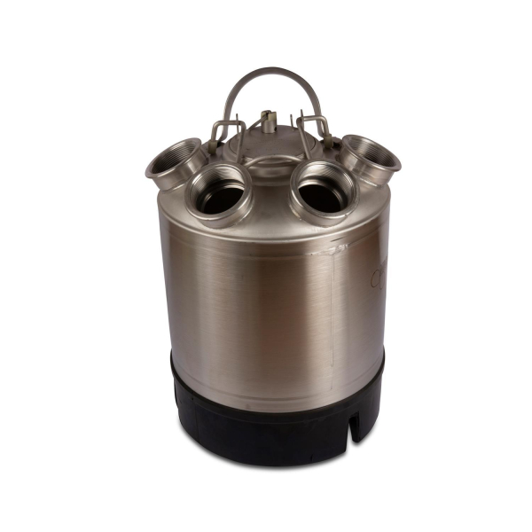Reinigungsbehälter Micro Matic Edelstahl - 9 Liter - 4 Fittinge