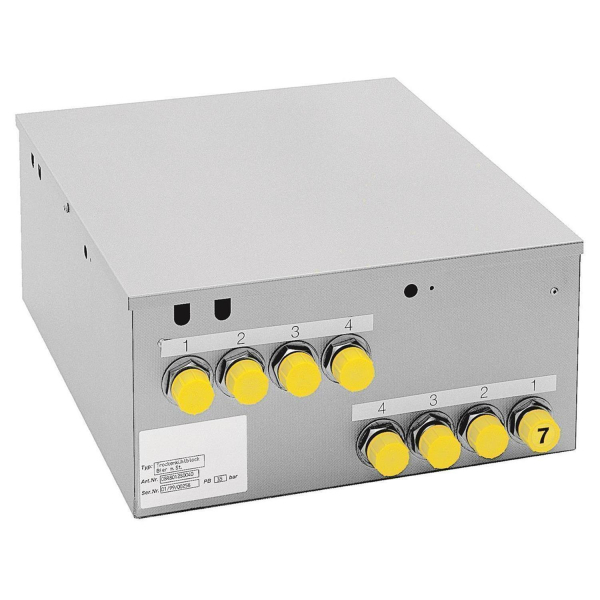 Trockenkühlblöcke für Zentralkühlung 4-leitig 7mm