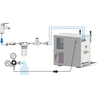 Tafelwassergerät Wasserzapfanlage Trinkwasser Zapfanlage - Soda AS 45