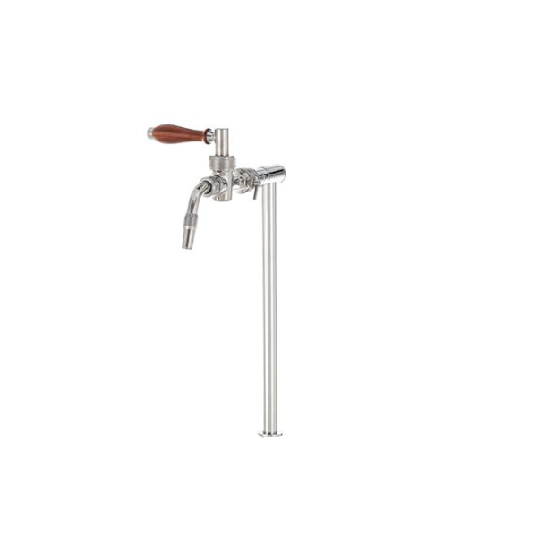 Schanksäule Zapfsäule Bier Edelstahl - Tube Nostalgie - 1-leitig inkl. Zapfhahn