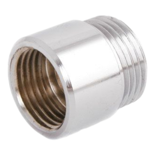 BieTal® Gewindefitting Übergangsstück Adapter IG 5/8 Zoll x AG 1/2 Zoll Messing rund