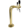 BieTal® Schanksäule Zapfsäule Classic Cobra 3-leitig 7mm vergoldet & 3x Zapfhahn