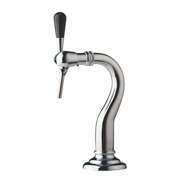 Bierzapfsäule Bierschanksäule Schwanenhals Chrom 415mm 1-leitig ohne Bierhahn & Schlauch