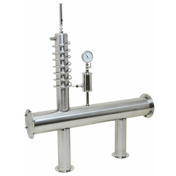 Brauhaus Bierzapfsäule Bierschanksäule Edelstahl geschliffen 6-leitig