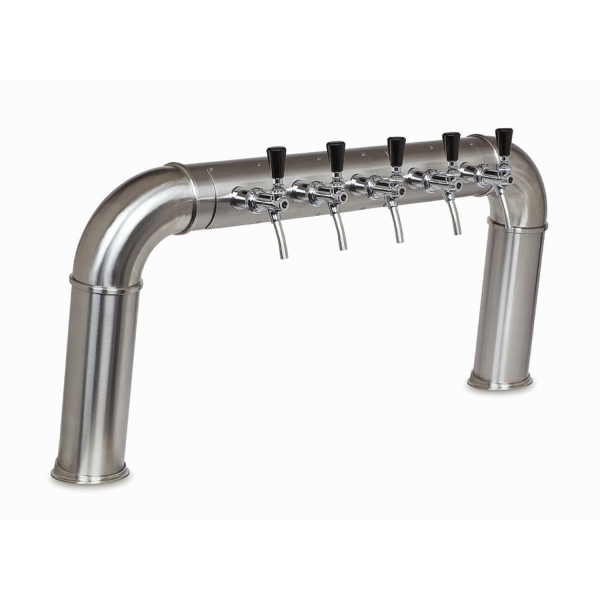 Brücken Schanksäule Brückenschanksäule Kupfer antik 129mm geneigt 5-leitig