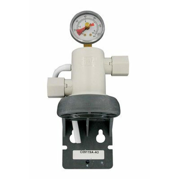 3M Filterkopf VH3 mit 2 x 3/8 Zoll BSPT Innengewinde mit Manometer