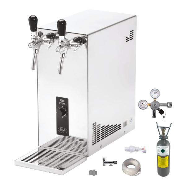 Tafelwassergerät Wasserzapfanlage Zapfanlage 25 Ltr/h Soda Pygmy SET mit 2Kg CO2