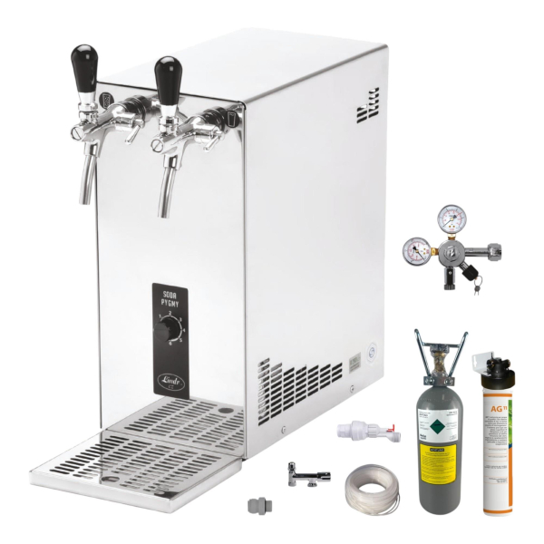 Tafelwassergerät Wasserzapfanlage Zapfanlage 25 Ltr Pygmy SET 2Kg CO2 mit Filter