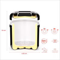 Eiswürfeleimer 4 Liter vollisolierter Eiswürfelbehälter Eisbehälter