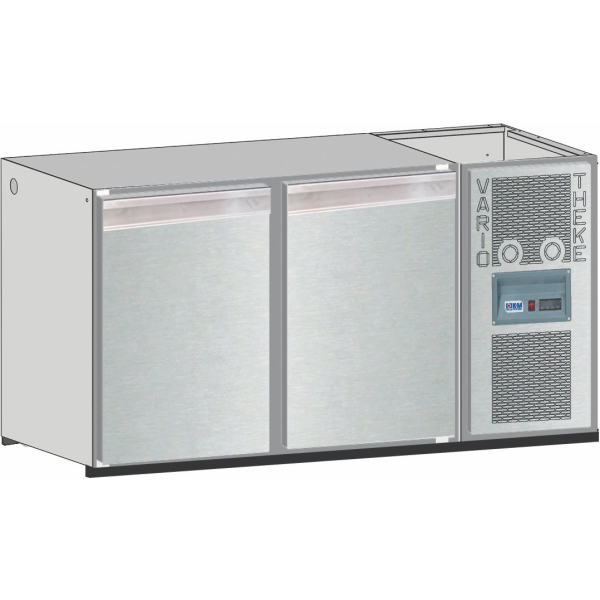Getränketheke Kühltheke Bauteil Unterbaukühlung Vario - 1600mm breit 650mm tief