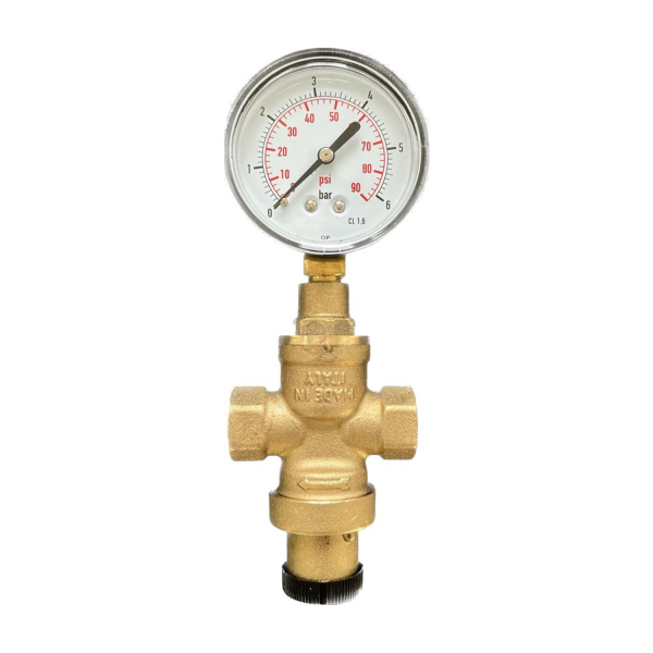 BieTal® Wasserdruckregler Wasserdruckminderer mit Manometer - 3/8 Zoll