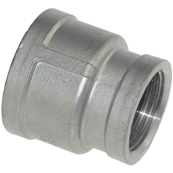 Edelstahl Reduziermuffe Fitting IG 1/2 Zoll x 3/8 Zoll