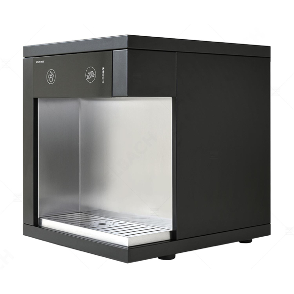 Tafelwassergerät Dispenser Selbach AQUA QUBE Touch schwarz mit Unterschank