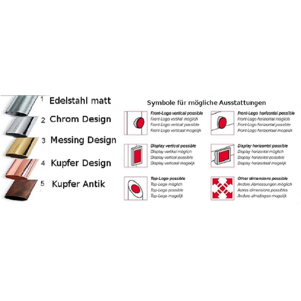 Zweibein Schanksäule Bierschanksäule Brückenschanksäule Edelstahl poliert 4-leitig