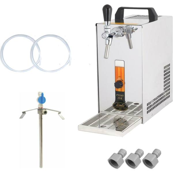 Bierkühler Zapfanlage Bierzapfanlage Membranpumpe Adapter 5 L Dose - 35 Liter/h