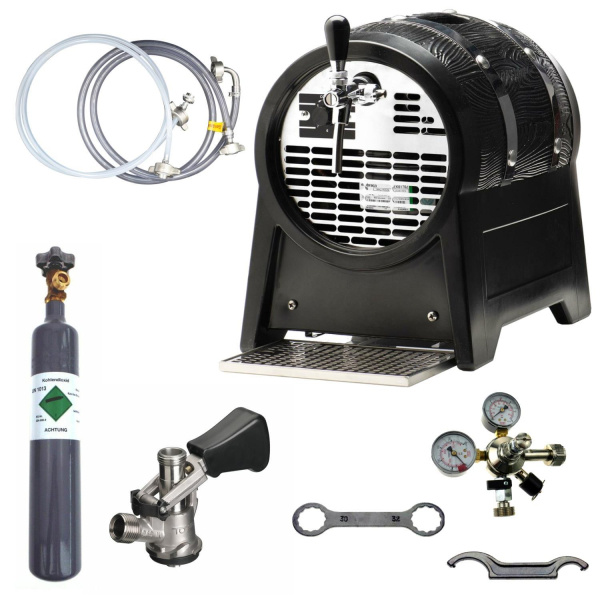 Bierkühler Bierzapfanlage Partyfass 60 L - 1-leitig - SET - KEG Köpi - CO2 0,5Kg