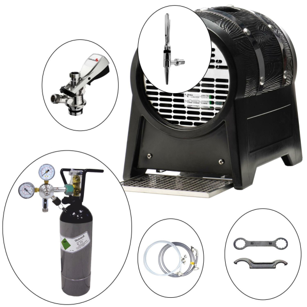 Bierkühler Partyfass Bierzapfanlage 50 L/h Guinness Kilkenny KOMPLETTSET