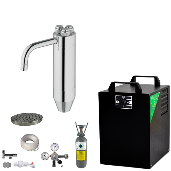 Wassersprudler BieTal® BT-25U mit Kühlung 25 L/h mit Zapfstelle 245 Komplettset