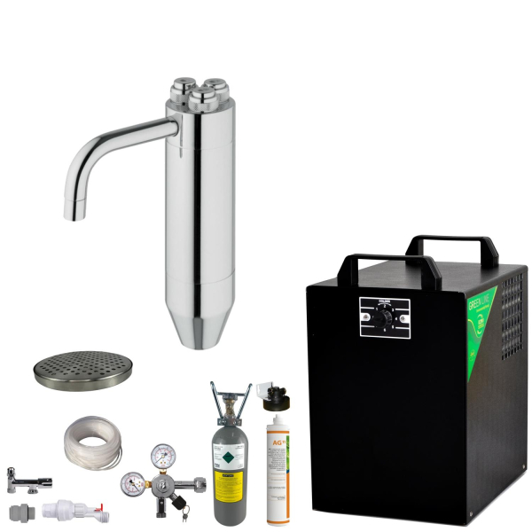 Wassersprudler BieTal® BT-25U mit Kühlung 25 L/h & Zapfstelle 245 & Filter SET