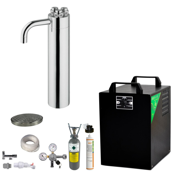 Wassersprudler BieTal® BT-25U mit Kühlung 25 L/h & Zapfstelle 355 & Filter SET