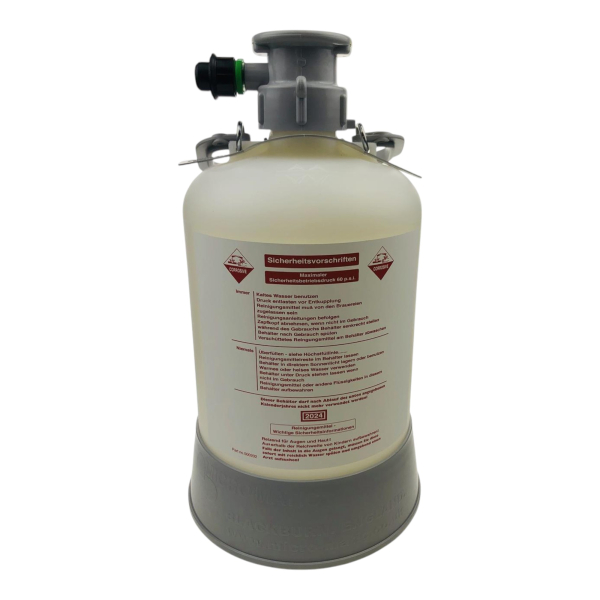Micro Matic Reinigungsbehälter Reinigungsfass 5L Typ G Dreikant Schankanlage reinigen
