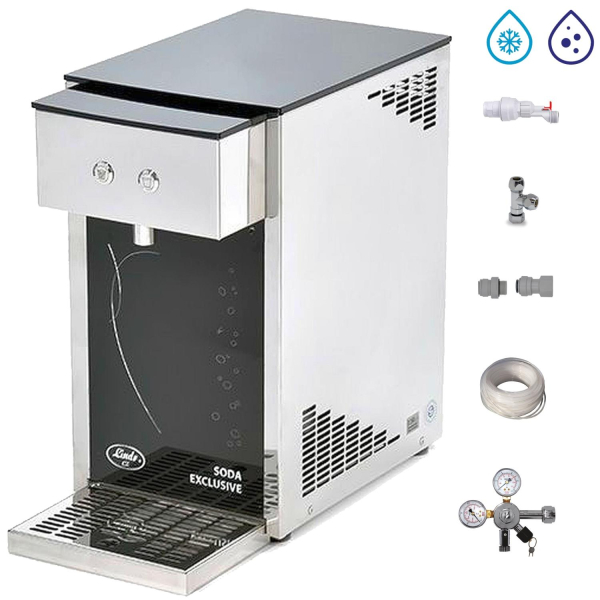 Tafelwassergerät Wasserzapfanlage Lindr Soda Exclusive 25 Liter SET ohne CO2 Flasche