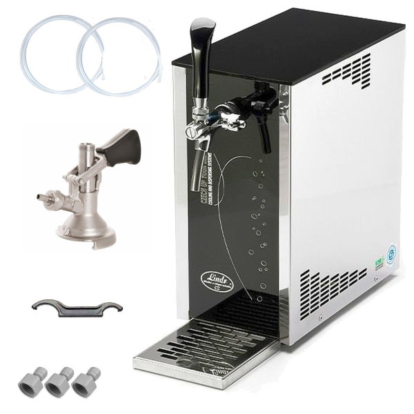 Bierkühler mobile Zapfanlage Bierzapfanlage 30 L/h Exklusiv ohne CO2 - KEG Flach