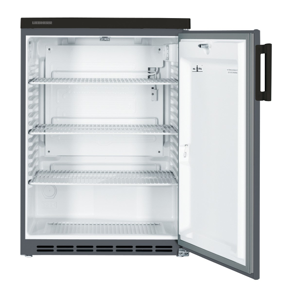 Fass Getränke Kühlgerät Liebherr FKU1800 anthrazit - Dekor weiß - ohne Edelstahlboden