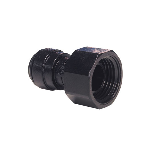 Aufschraubverbinder - Rohr 8 mm - Gewinde BSP 3/8 Zoll Flach - John Guest