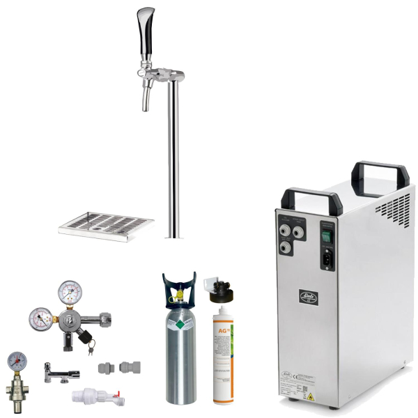 BieTal® Tafelwasseranlage TWA-200 ohne Kühlung Schanksäule One mit Wasserfilter