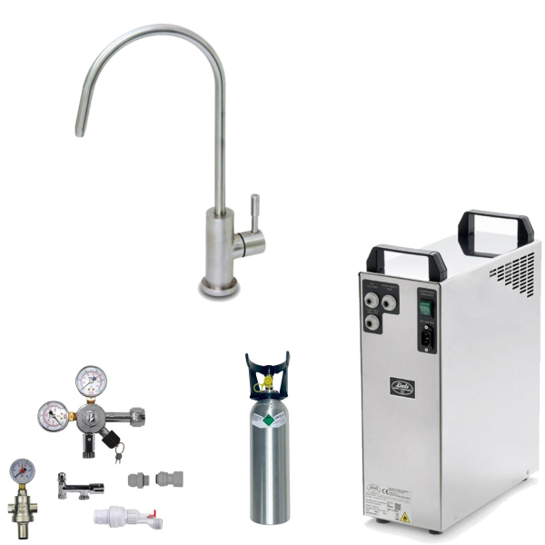 Tafelwasseranlage BieTal® Set Wasserhahn 1-Wege TWA-200 ohne Kühlung ohne Filter