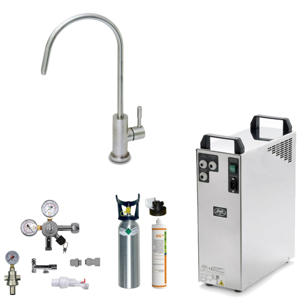 Tafelwasseranlage BieTal® Set Wasserhahn 1-Wege TWA-200 ohne Kühlung mit Filter