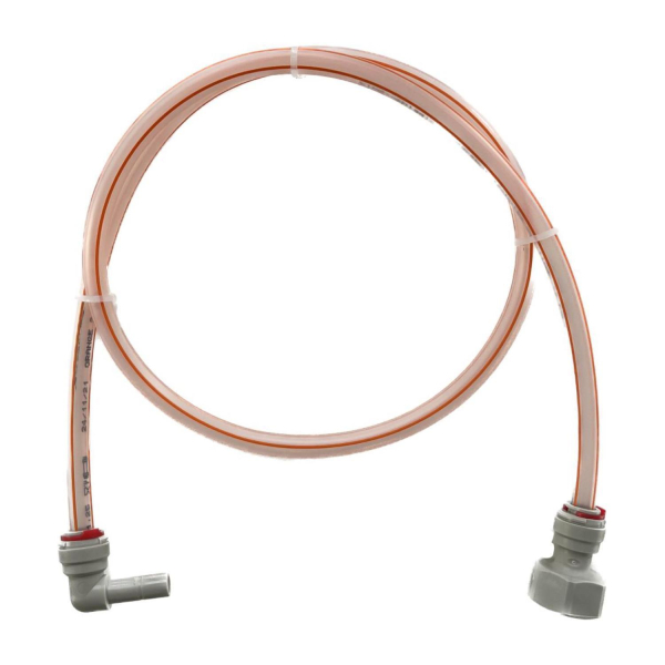 Bier Schlauch Leitung 100cm 9,5x6,7mm komplett für Bierkühler mit Steckverbinder